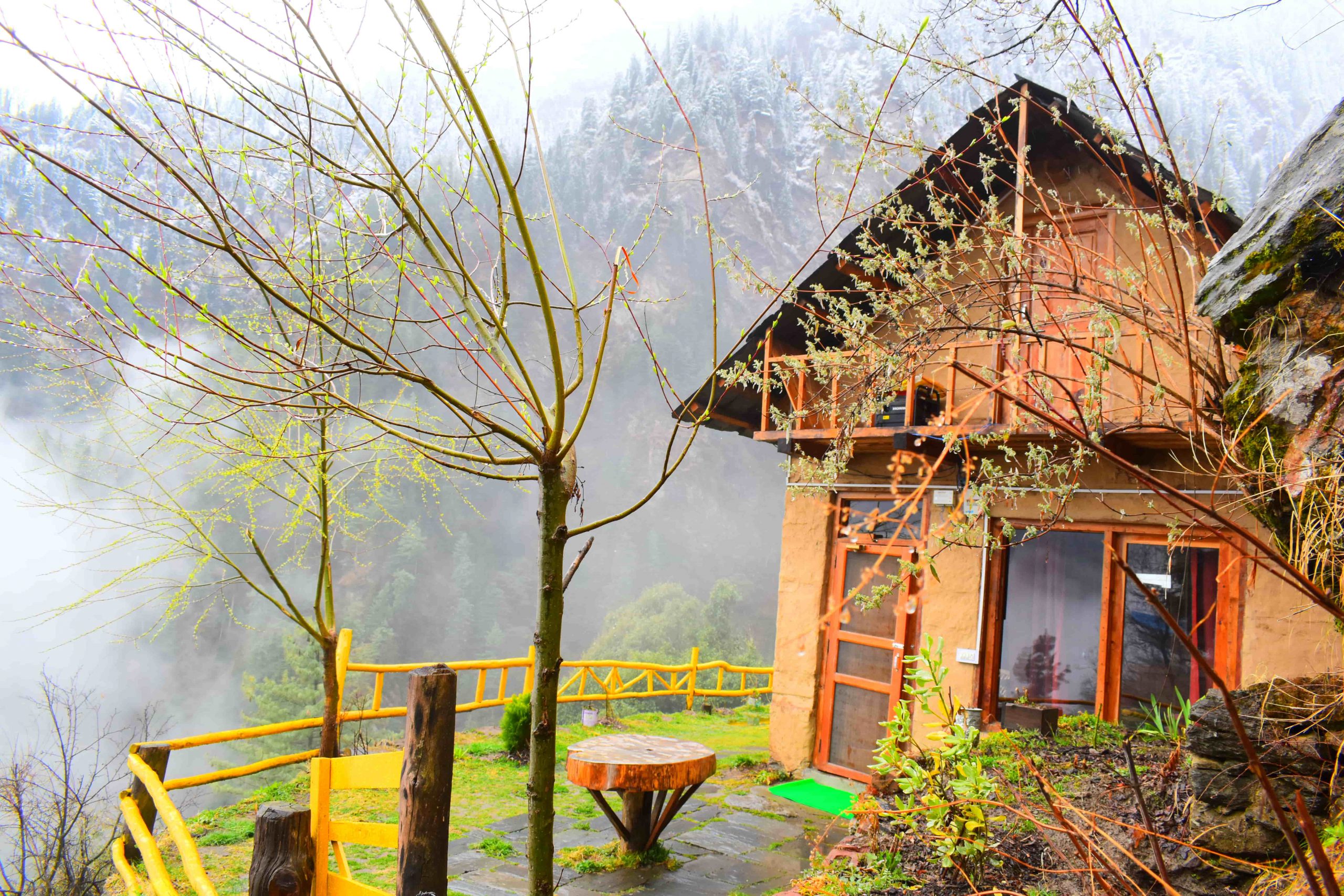 Offbeat tree houses in Jibhi