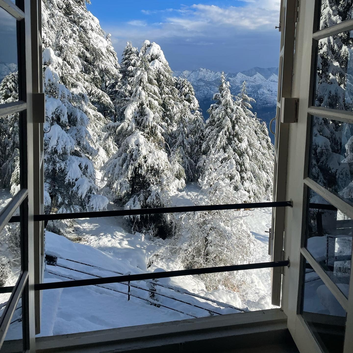 Snow view from Khajjiar Homestay