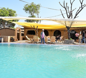 Swimming pool and Mud House